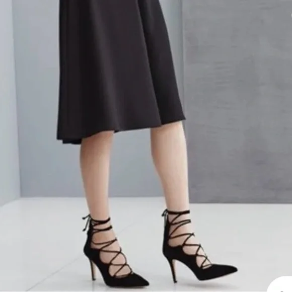 Vince Camuto, VC-BARSHA 9M, black suede - Picture 4 of 6